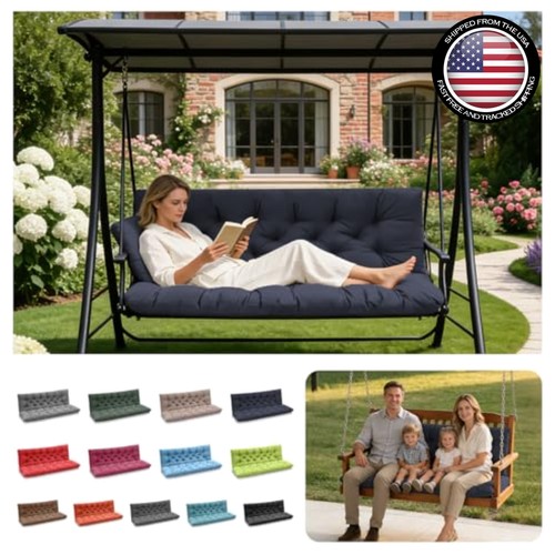 Porch swing cushions seater - 3,