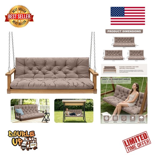Plush outdoor swing cushion - outdoor,